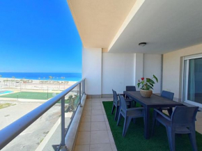 Roquetas Beach 12, vistas al mar, piscina y garaje